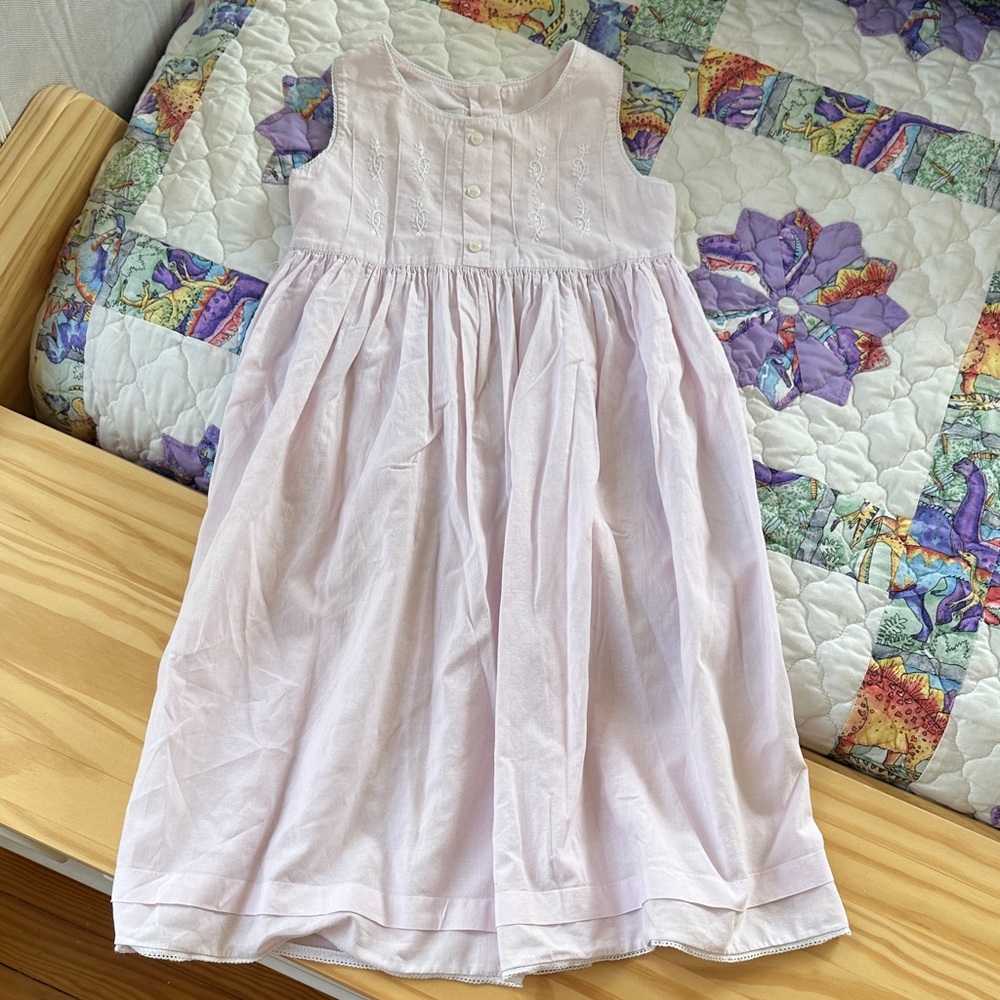 Strasburg Soft Pink Embroidered Dress - Picture 2 of 7